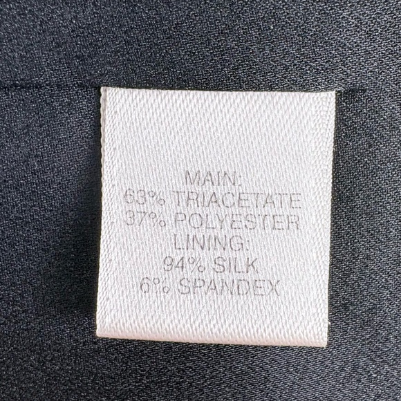 St. John Black Knit Dress with Silk Lining Size 14 Spring 2013 - Picture 8 of 9